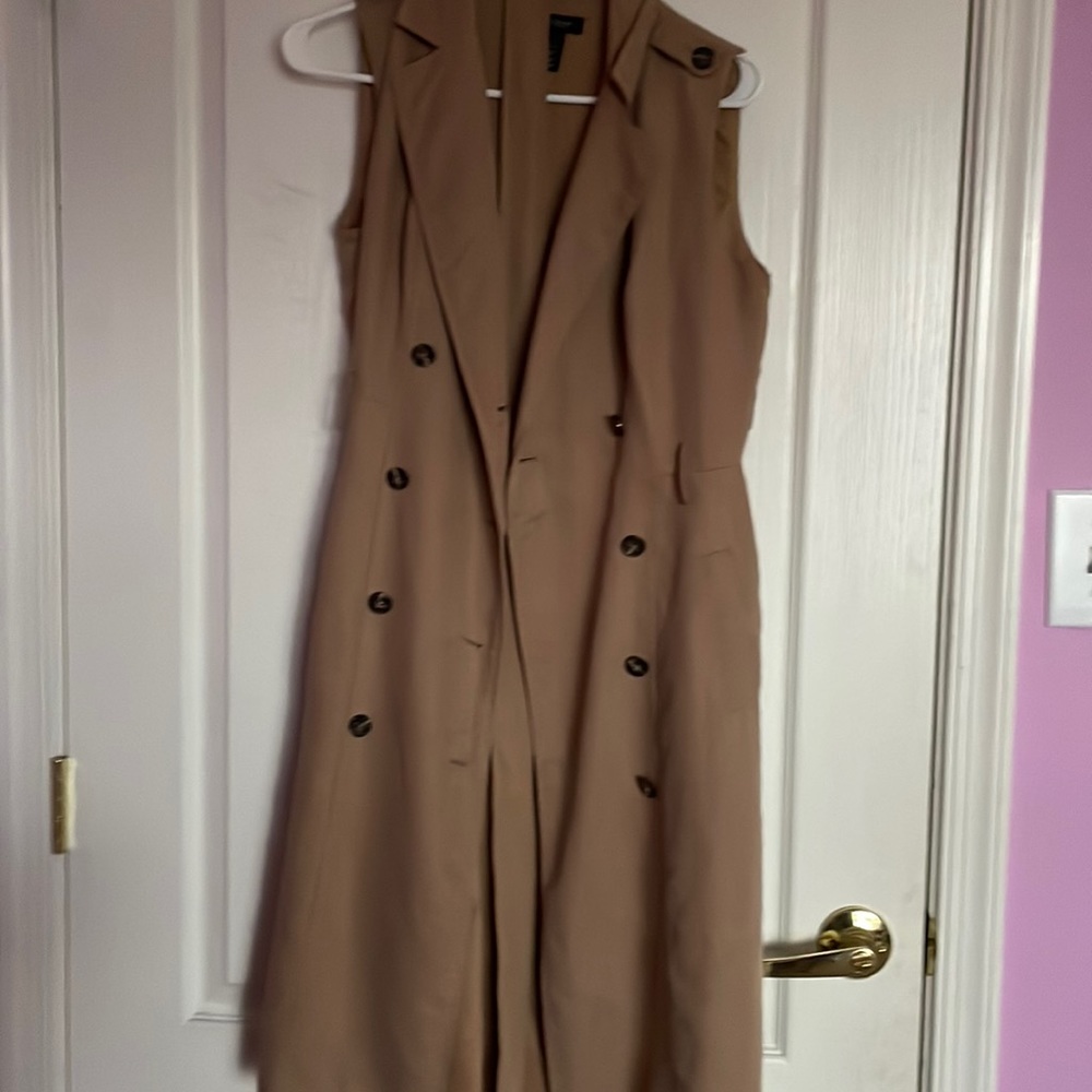 White black market vest in tan in size 2!